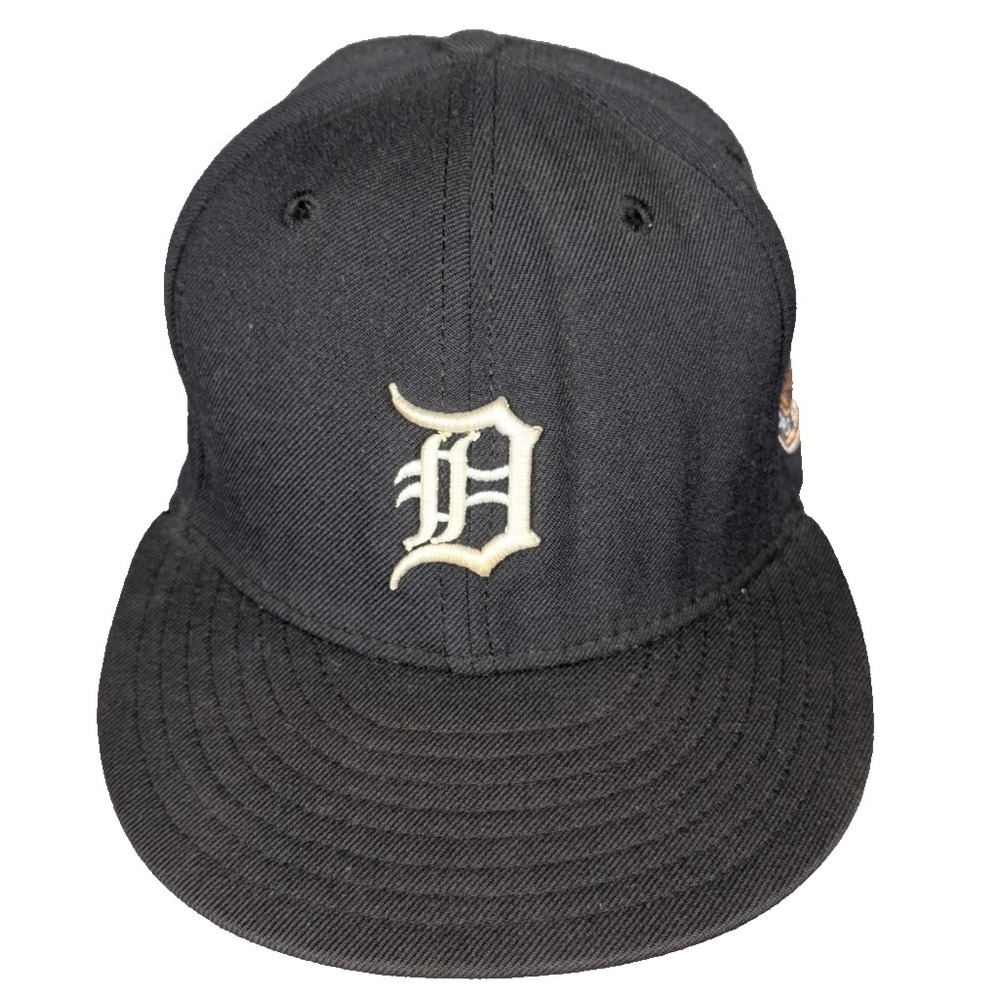Detroit Tigers | MLB | Black | New Era | Fitted | World Series Patch | 7 3/8